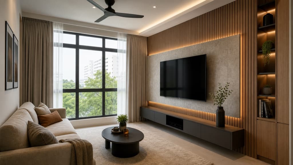 Feature Wall Singapore: TV Wall Ideas, Materials & Costs article cover