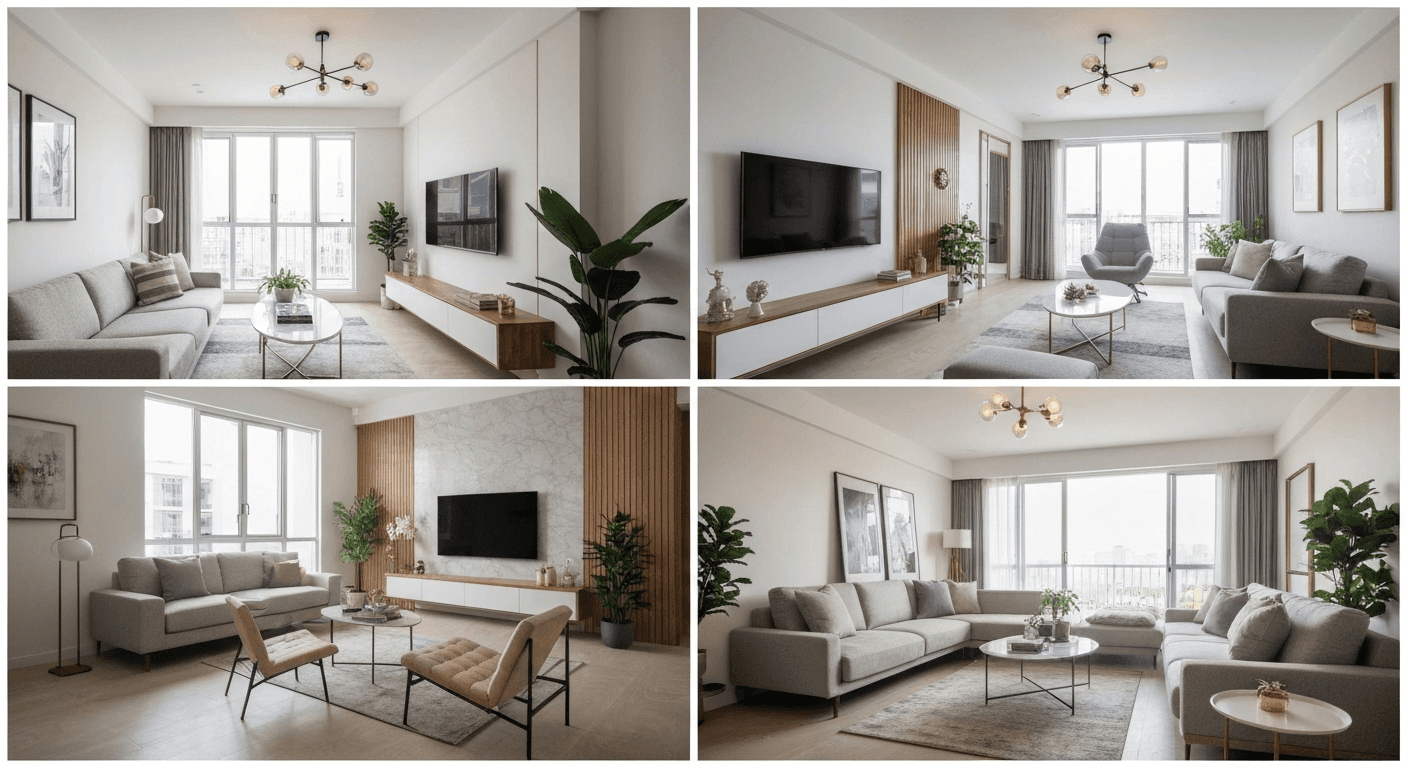 HDB Living Room Design Ideas for 2026: 12 Styles with Real Examples article cover
