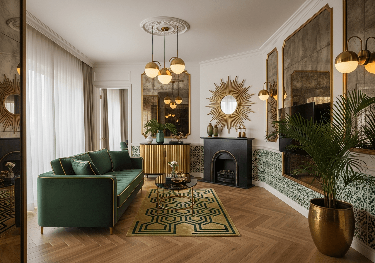 Art Deco Singapore Living Room