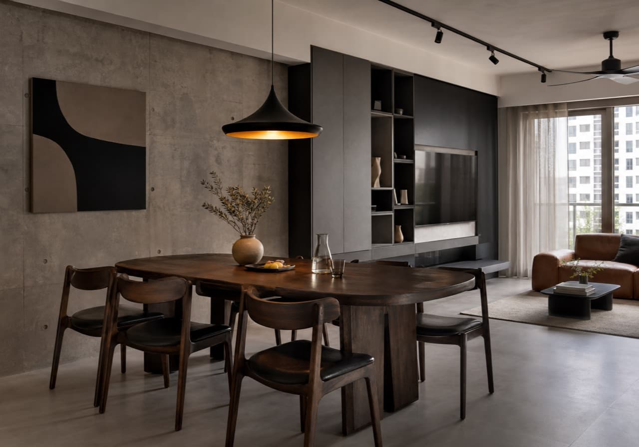 Brutalist Dining Room