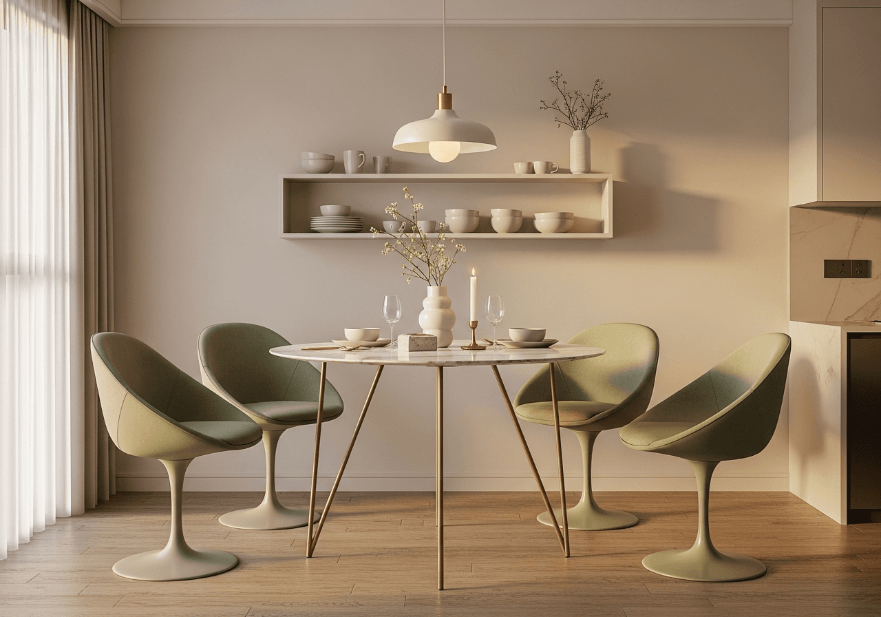 Korean Minimalist Dining Room