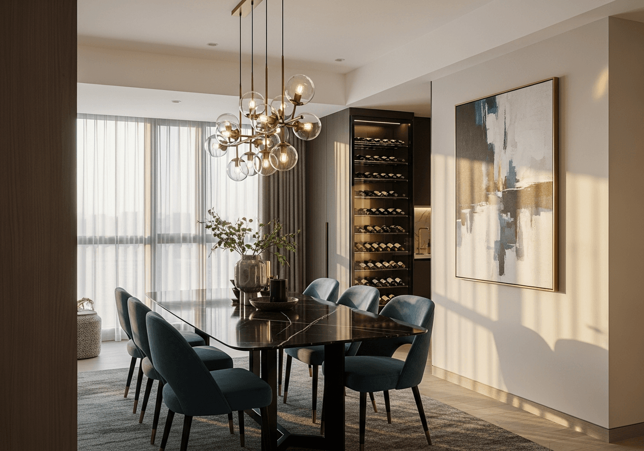 Modern Contemporary Dining Room design Singapore