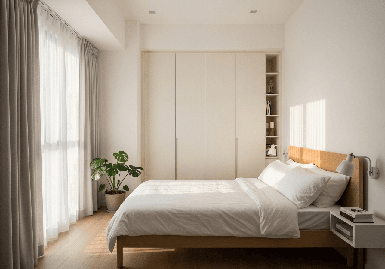 Muji Minimalist Master Bedroom