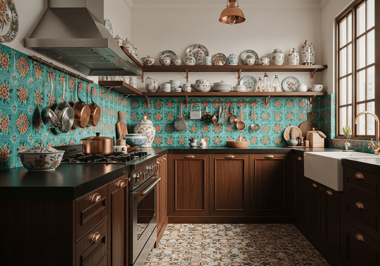 Peranakan-Inspired Kitchen