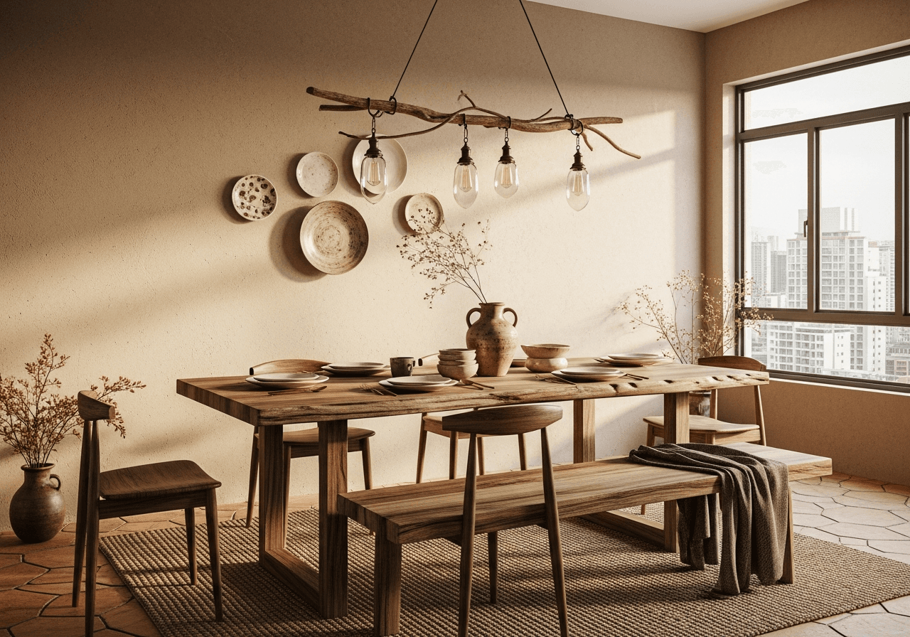 Wabi-Sabi Dining Room design Singapore
