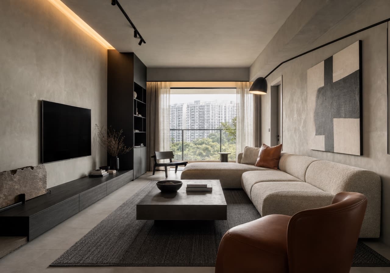 Brutalist interior design Singapore